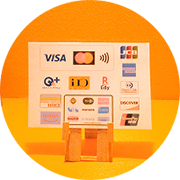 対応クレジットカード、電子マネー